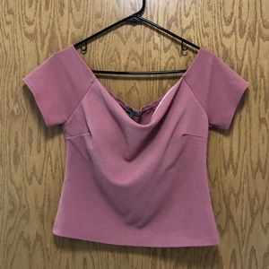 Cropped Off The Shoulder Top